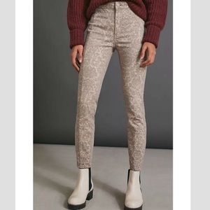Anthropologie Pilcro Flocked High-Rise Leggings